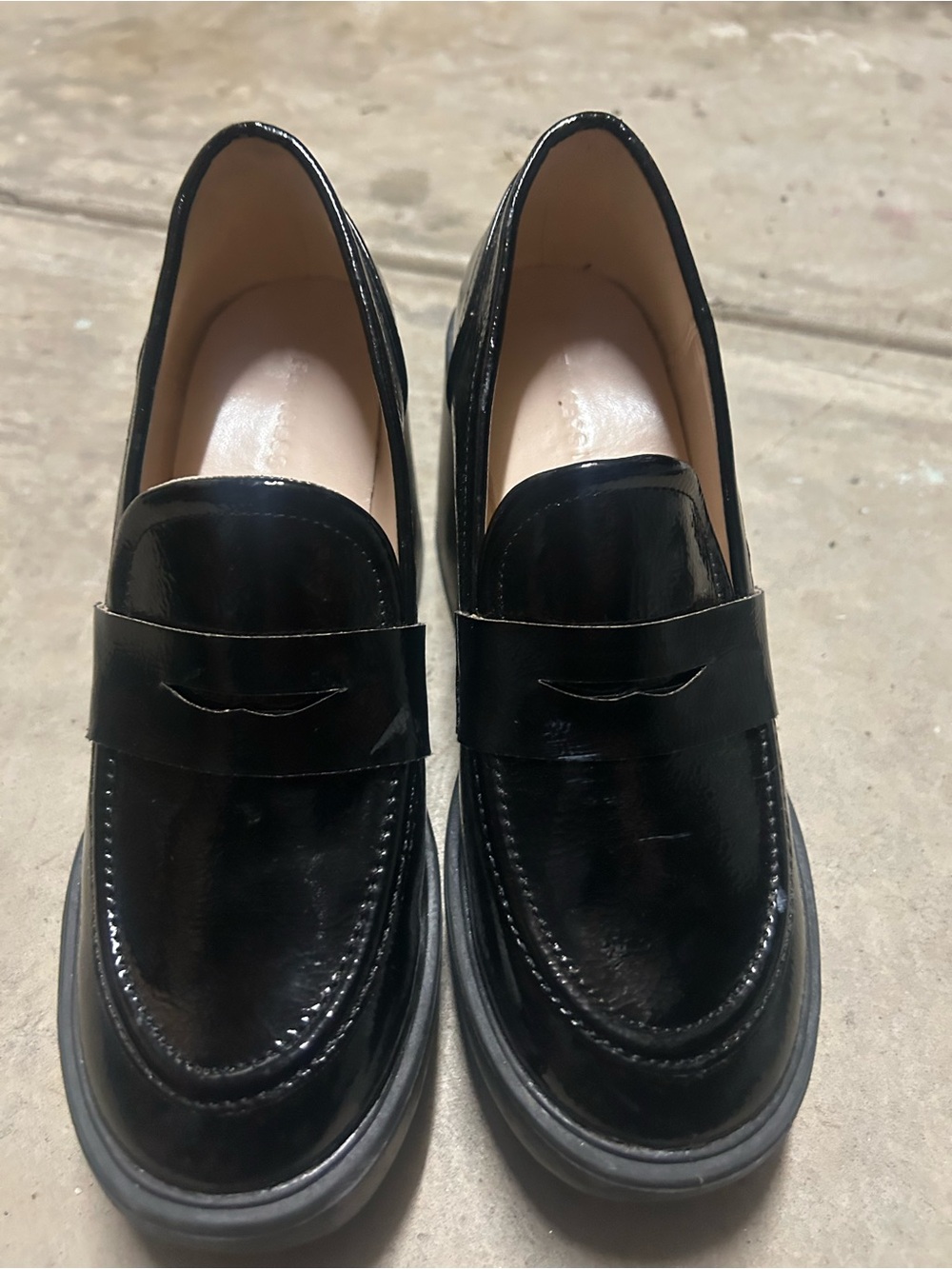 Princess Polly - Women’s Black Platform Chunky Loafers
